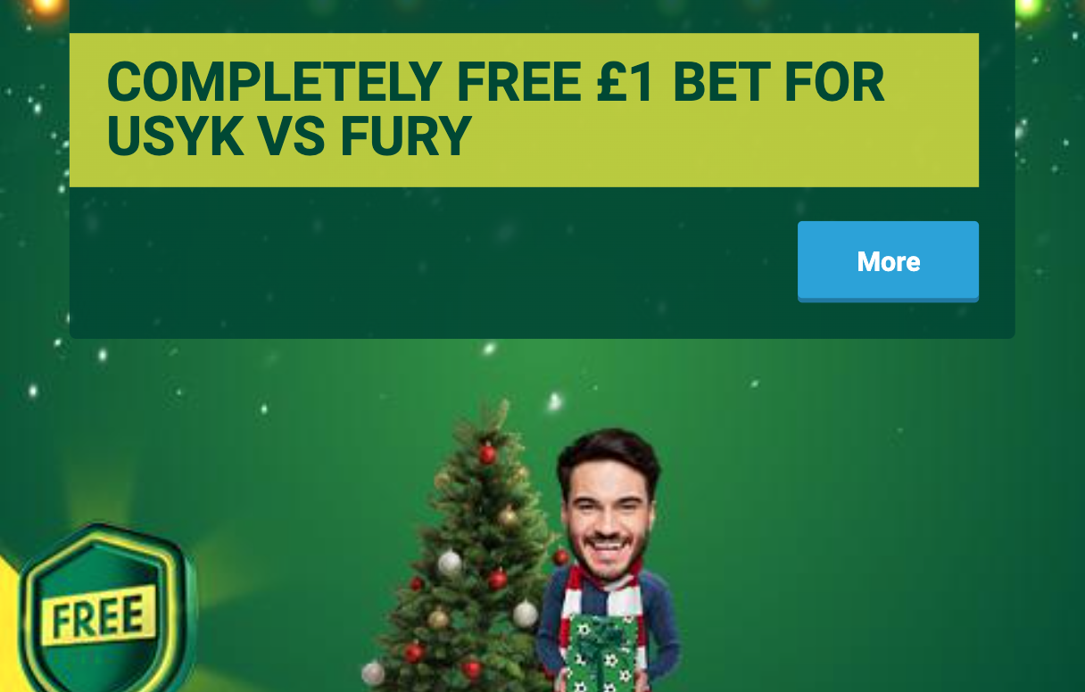 Paddy Power offer - completely free £1 bet for Usyk vs Fury boxing match